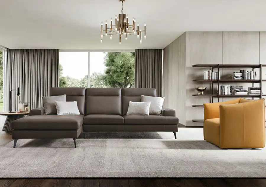 Divano Emmet pelle collezione Design
