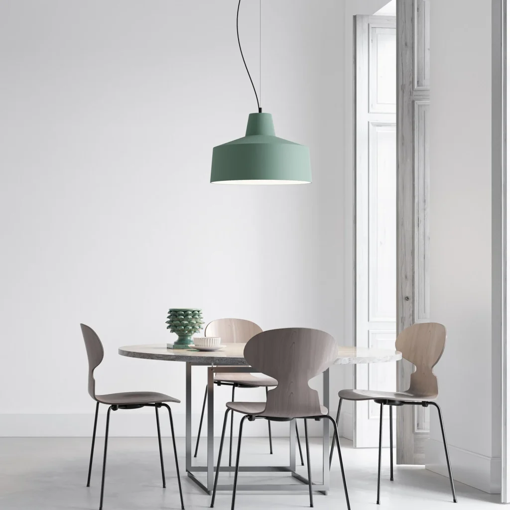 lampada paralume moderna verde