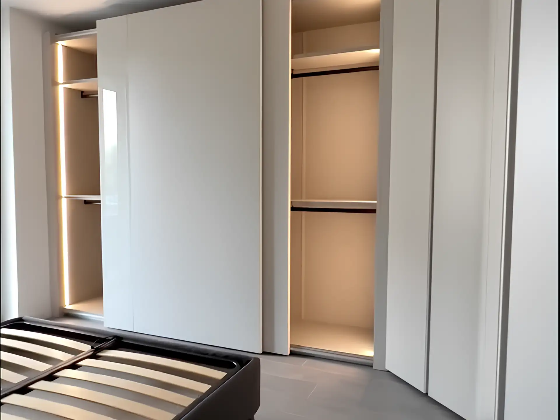 Cabina armadio con letto e zona giorno a Buccinasco