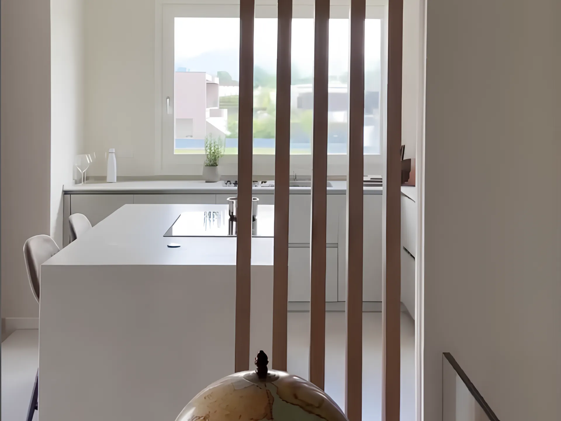 montanti cucina bianca moderna