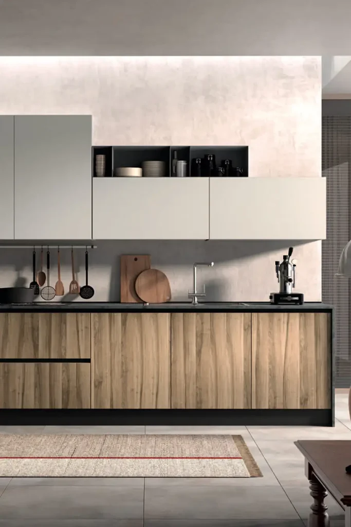 cucina moderna nera astro essebi planetcucina