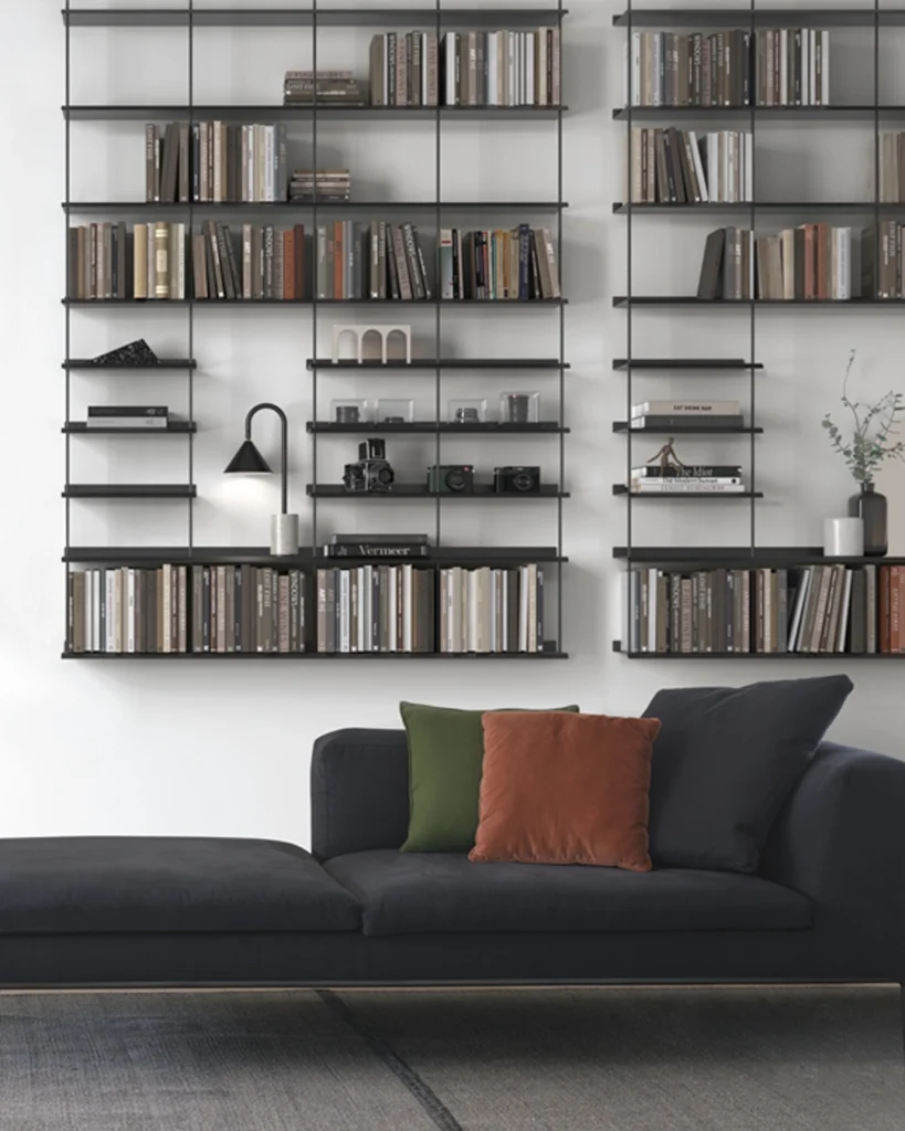 libreria parete attrezzata