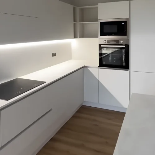 CUCINA BIANCA CON ISOLA