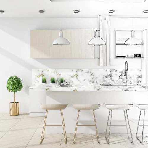 Progettazione interni planet cucina
