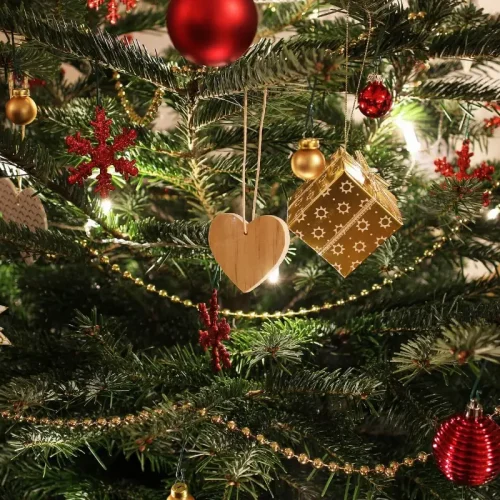 casa decorata natale