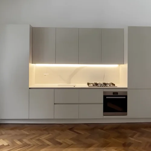 cucina bianca minimalista